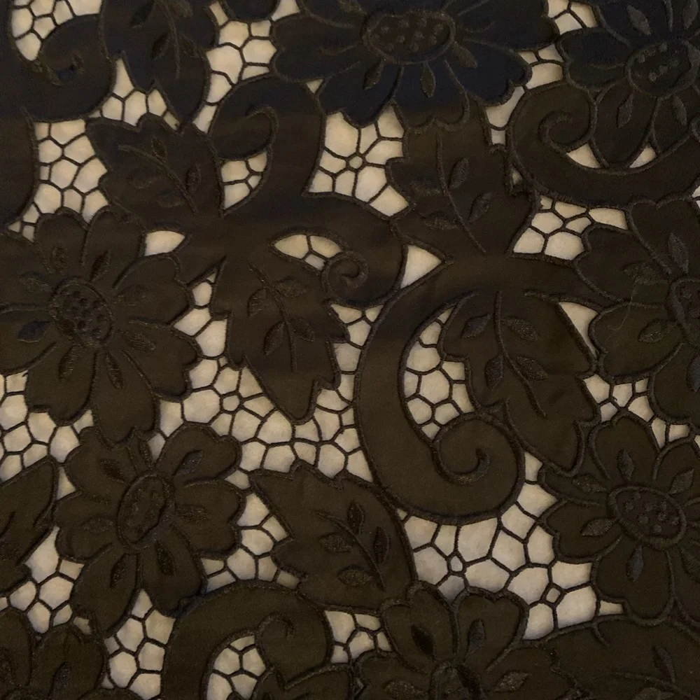 H&M Black Embroidered Satin Lacy Jacket - Picture 4 of 5